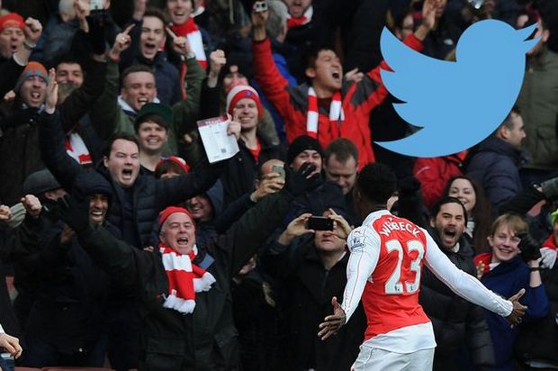 Arsenal-fans-celebrating-Twitter-logo