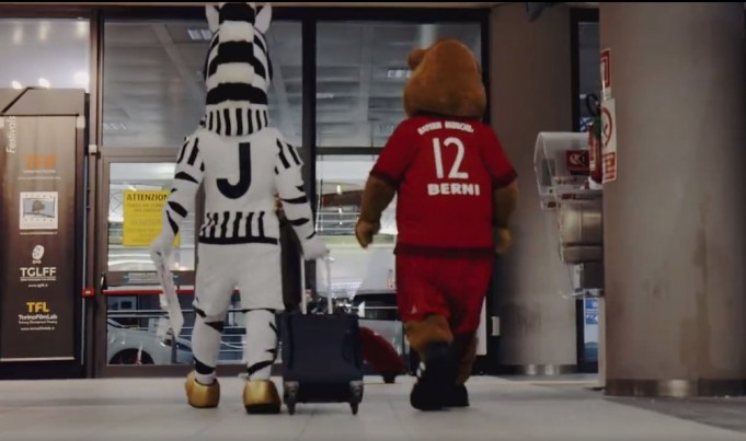 Παρέα οι μασκότ των Γιουβέντους και Μπάγερν!