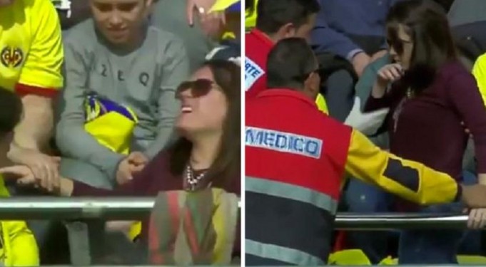 Λιποθύμησε από… σουτ του Μέσι γυναίκα φίλαθλος