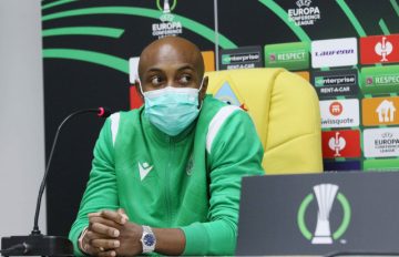 Omonoia-Kairat-Press Conference-Berg-Bachirou (2)