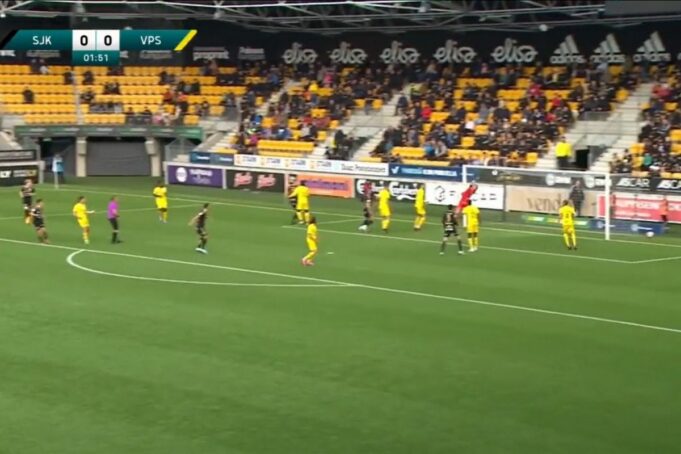 Φιλανδία: Απίθανο γκολ στη πρώτη κατηγορία από απευθείας εκτέλεση πλαγίου άουτ