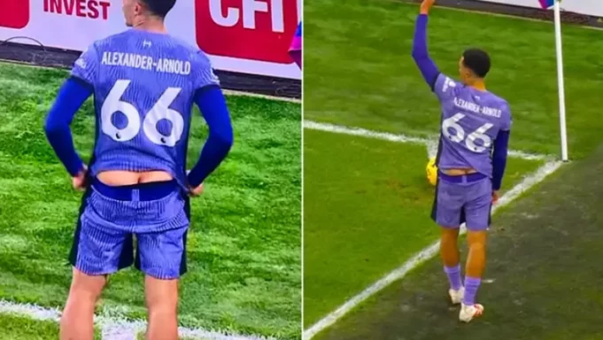 Αλεξάντερ Άρνολντ: Εκτέλεσε κόρνερ με… κατεβασμένο σορτσάκι κι έγινε viral