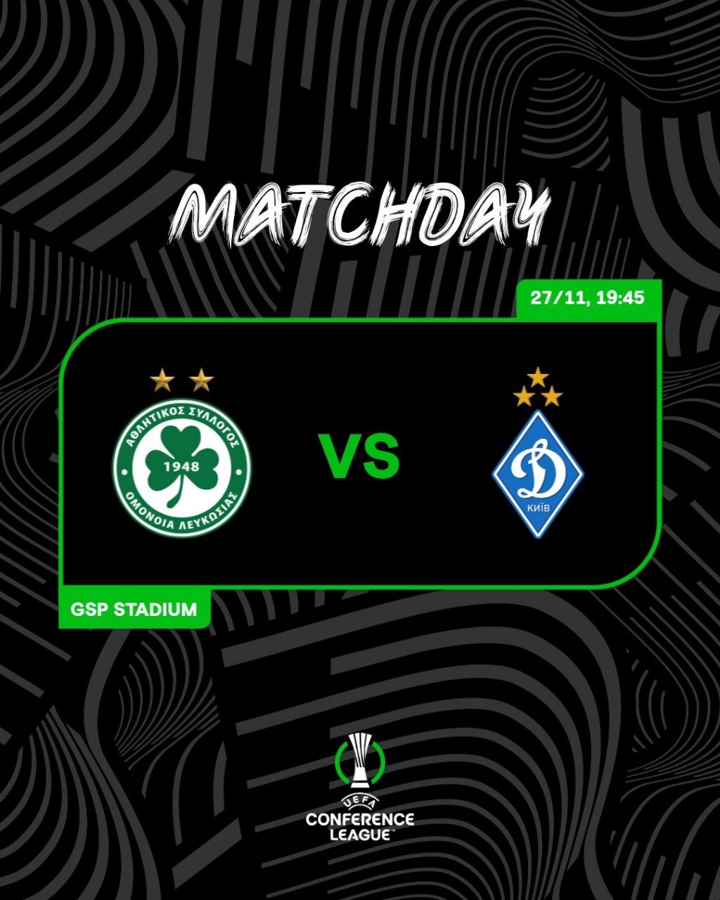 Το MatchDay για την αναμέτρηση με την Δυναμό Κιέβου