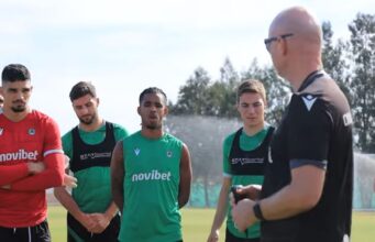 Πλάνα από την προπόνηση