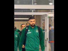 Η άφιξη της ομάδας μας στο ΑΕΚ Αρένα