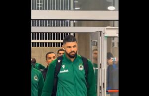 Η άφιξη της ομάδας μας στο ΑΕΚ Αρένα