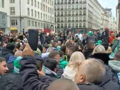 Πανικός από τον Πράσινο Λαό στο κέντρο της Βιέννης! Βίντεο από το Pregame